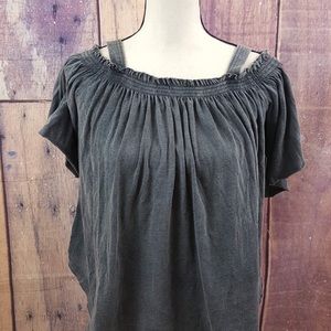 Free People Darling Off The Shoulder Black